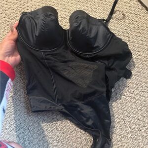 Black Bustier Bodysuit